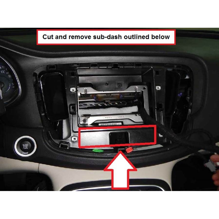 2016 Chrysler 200 You'll have to modify your vehicle's sub-dash to install a new car stereo.