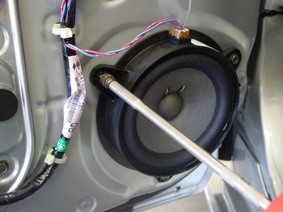 nissan 350z door speaker removal