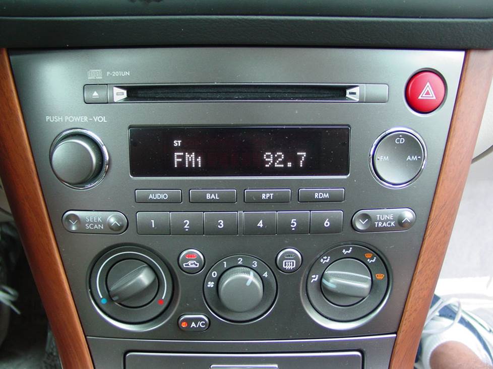 subaru outback legacy radio