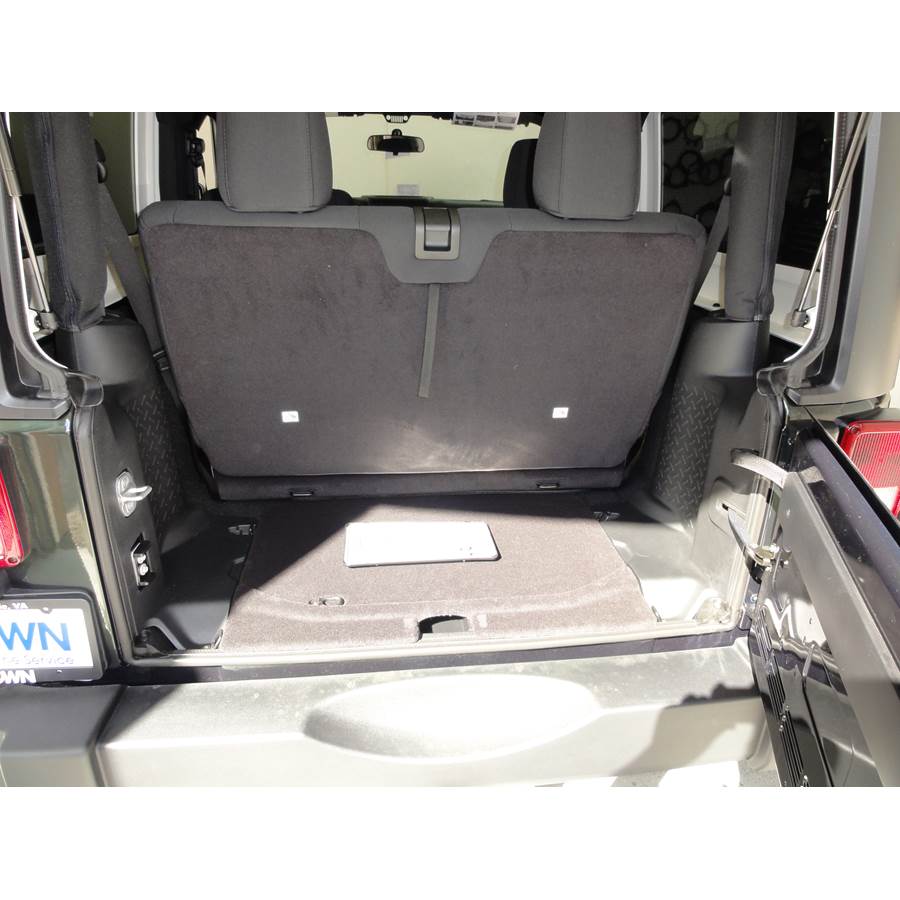 2014 Jeep Wrangler Cargo space