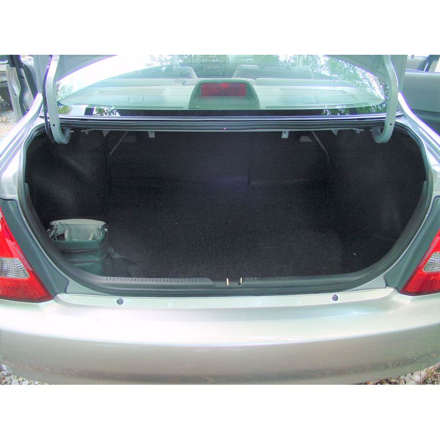 2002 Mazda Protege Cargo space