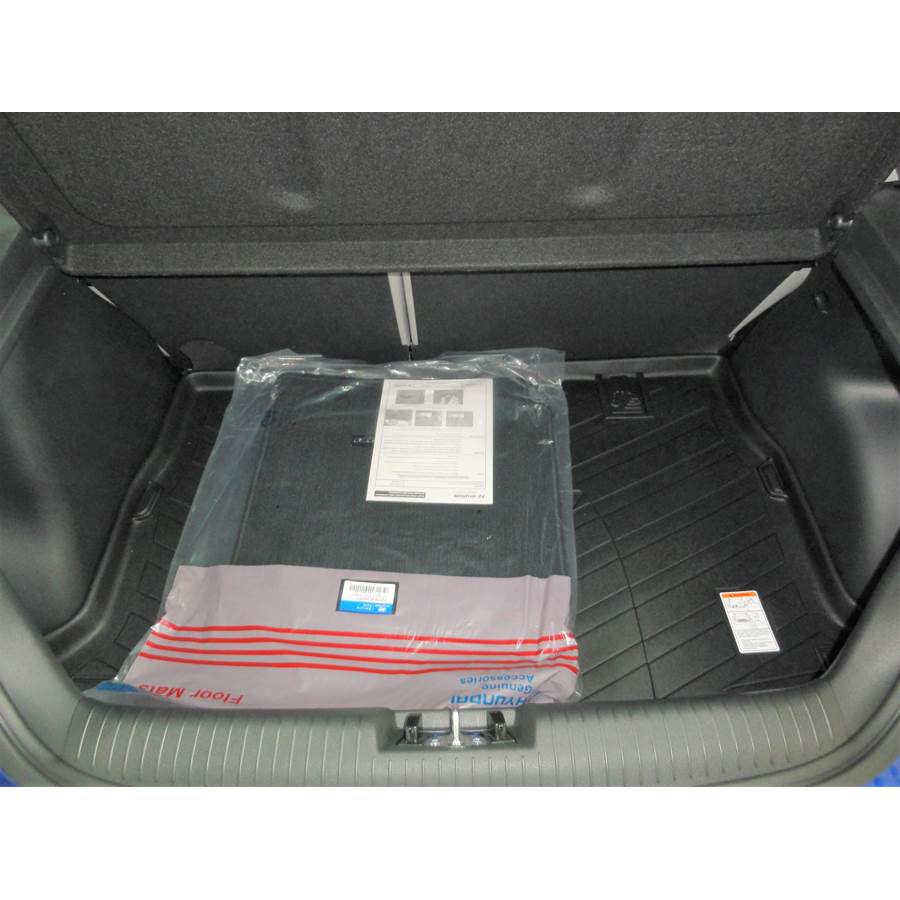 2012 Hyundai Veloster Cargo space