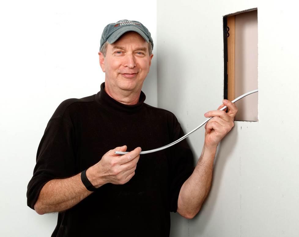 Crutchfield Advisor Norm installing a wall speaker.