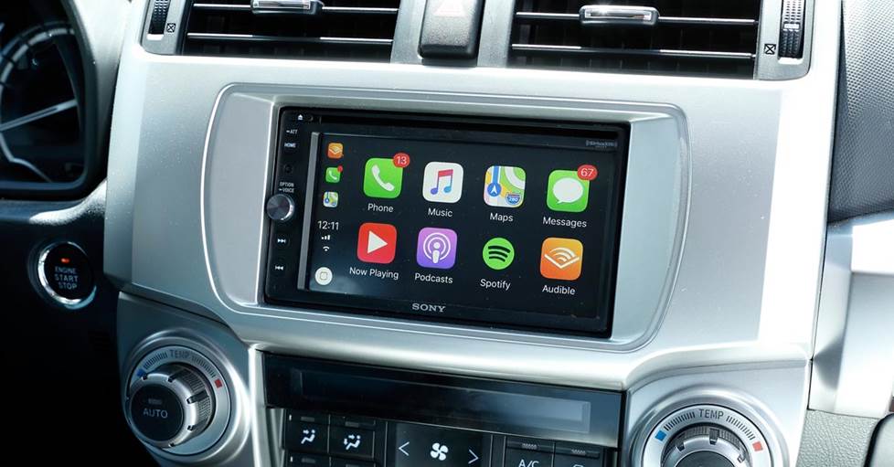 Apple CarPlay menu screen