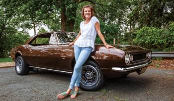 A 1967 Chevy Camaro gets a new stereo system