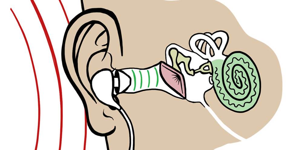 In-ear headphones diagram