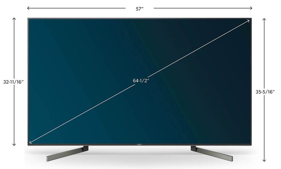 Lcd Monitor Dimensions Chart