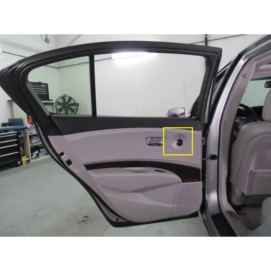 2020 Acura RLX Rear door tweeter location