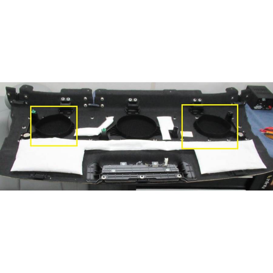 2016 Acura RLX Rear deck speaker location