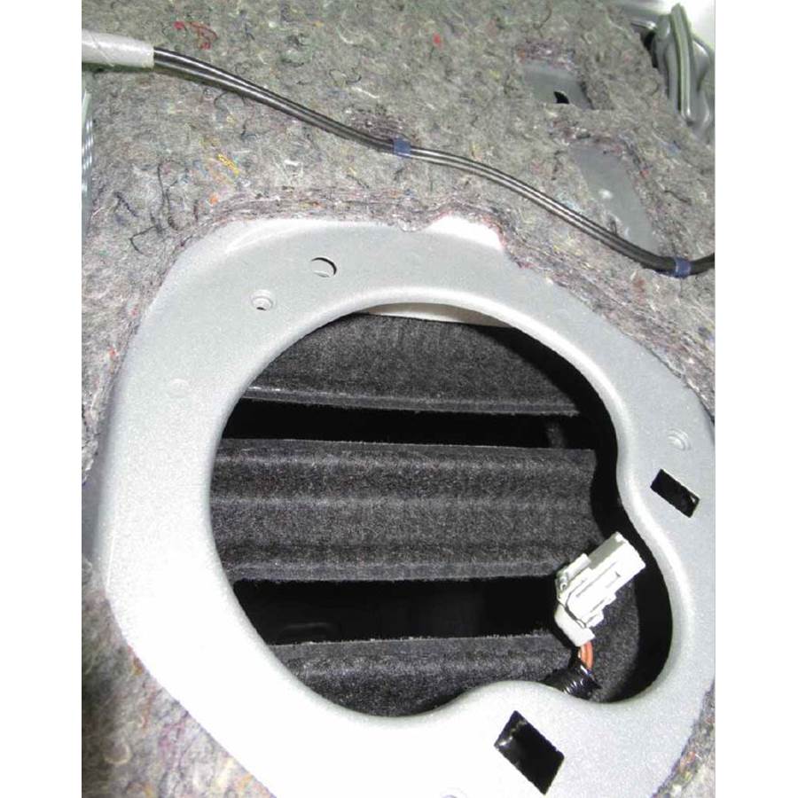 2016 Acura RLX Rear deck speaker removed