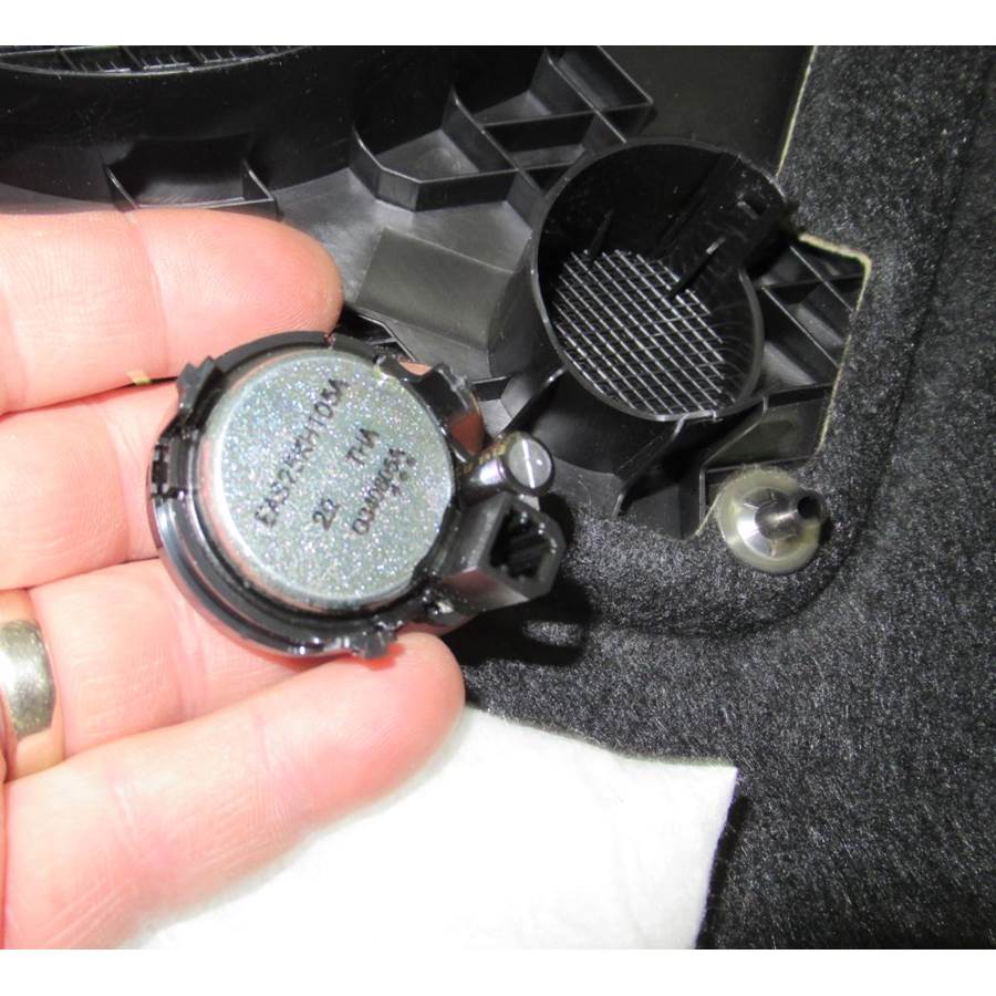 2017 Acura RLX Rear deck tweeter removed