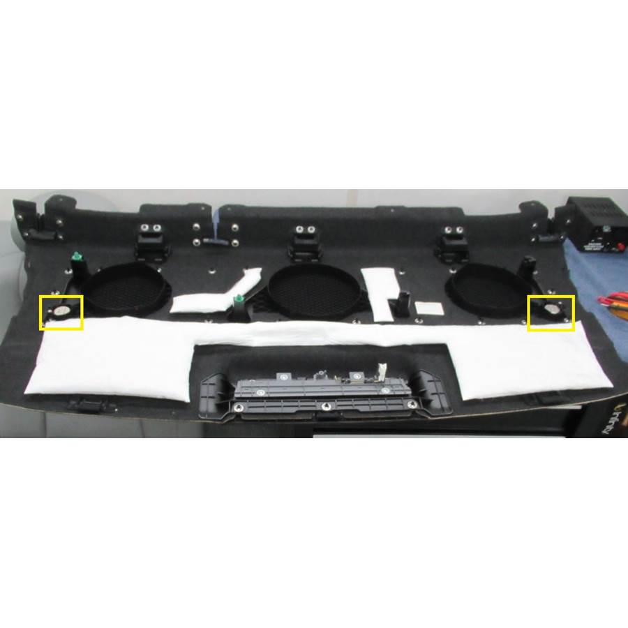 2020 Acura RLX Rear deck tweeter locataion