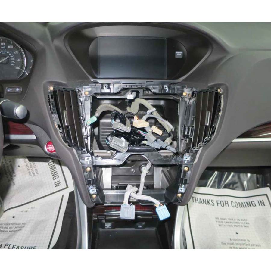 2015 Acura TLX Factory radio removed