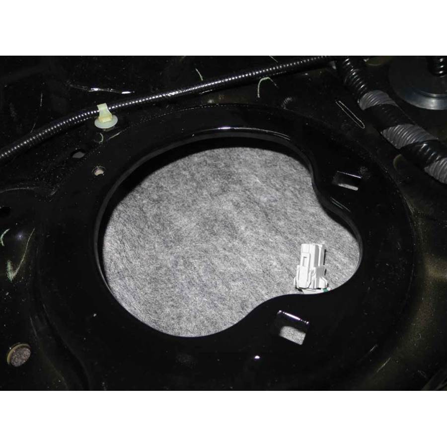 2015 Acura TLX Rear deck speaker removed