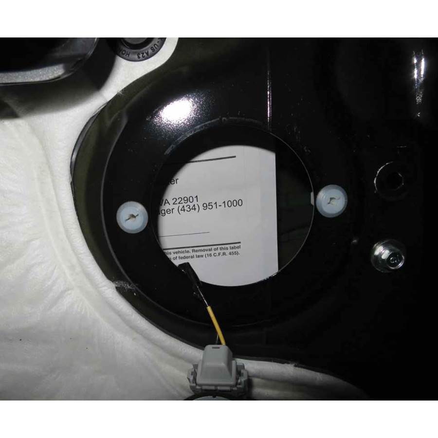 2015 Acura TLX Rear door speaker removed