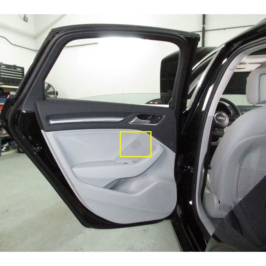 2018 Audi RS 3 Rear door tweeter location