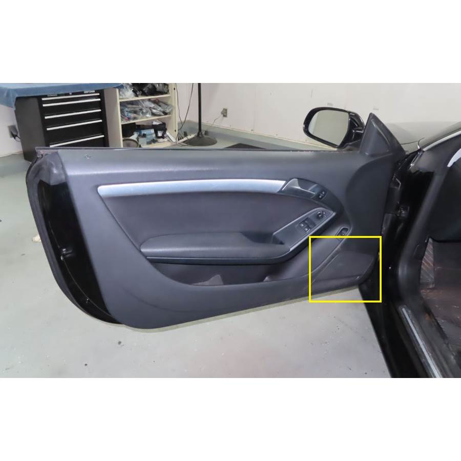 2016 Audi S5 Front door woofer location