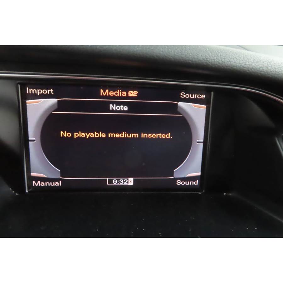 2010 Audi A5 Navigation screen
