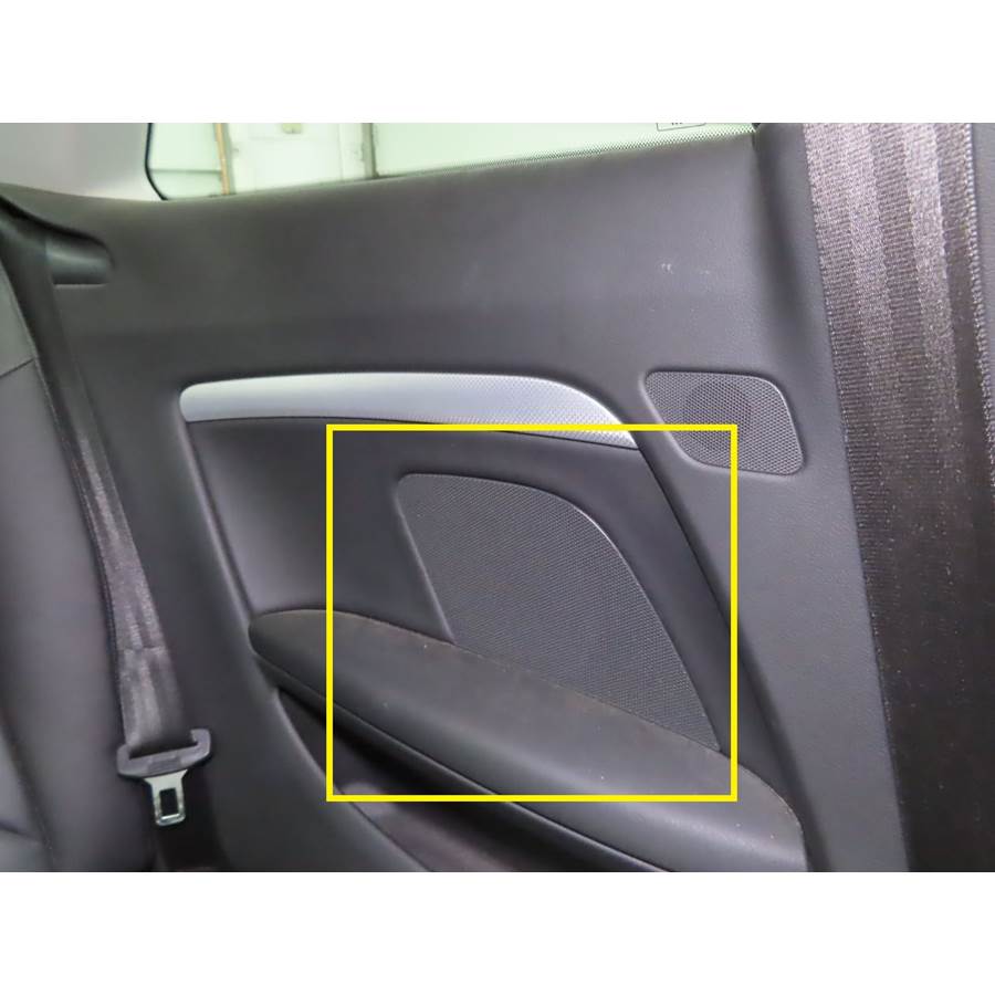 2016 Audi S5 Rear side panel speaker location