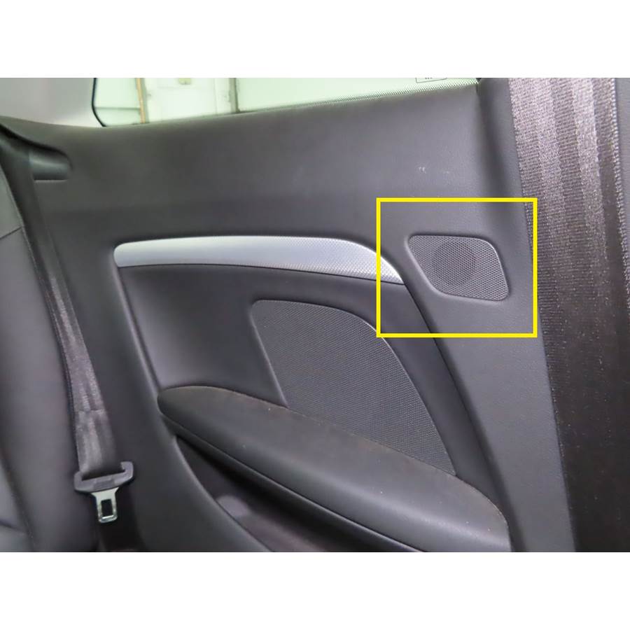 2015 Audi A5 Rear side panel tweeter location