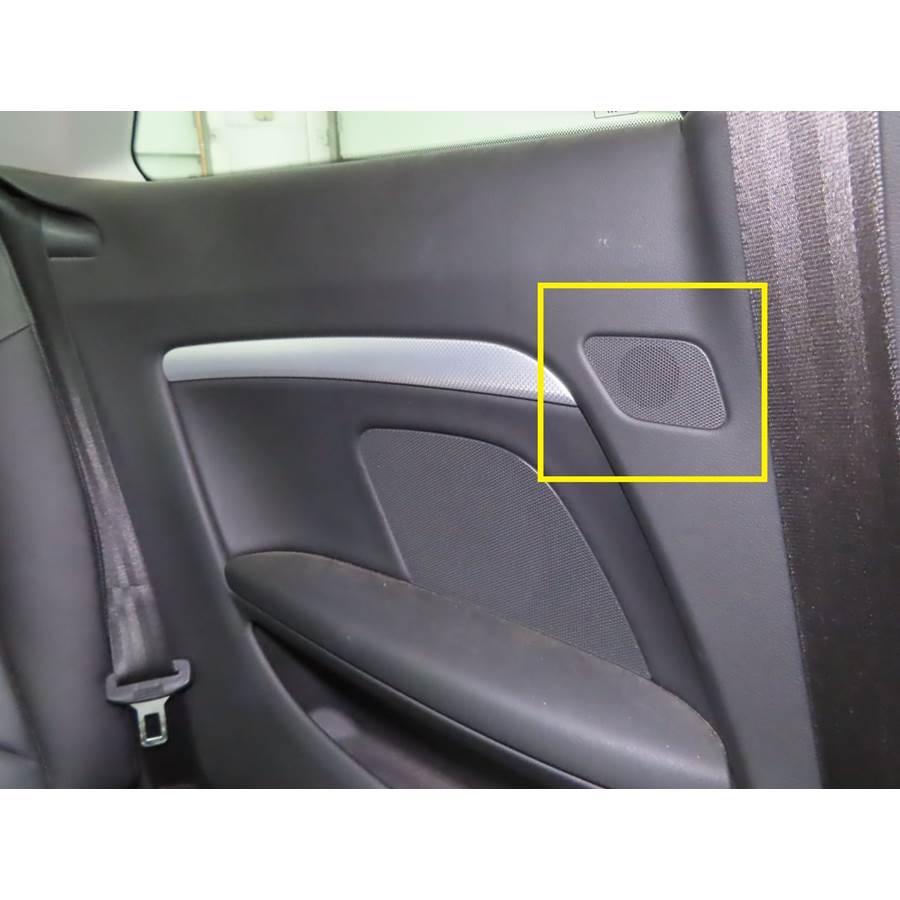 2015 Audi S5 Rear side panel tweeter location
