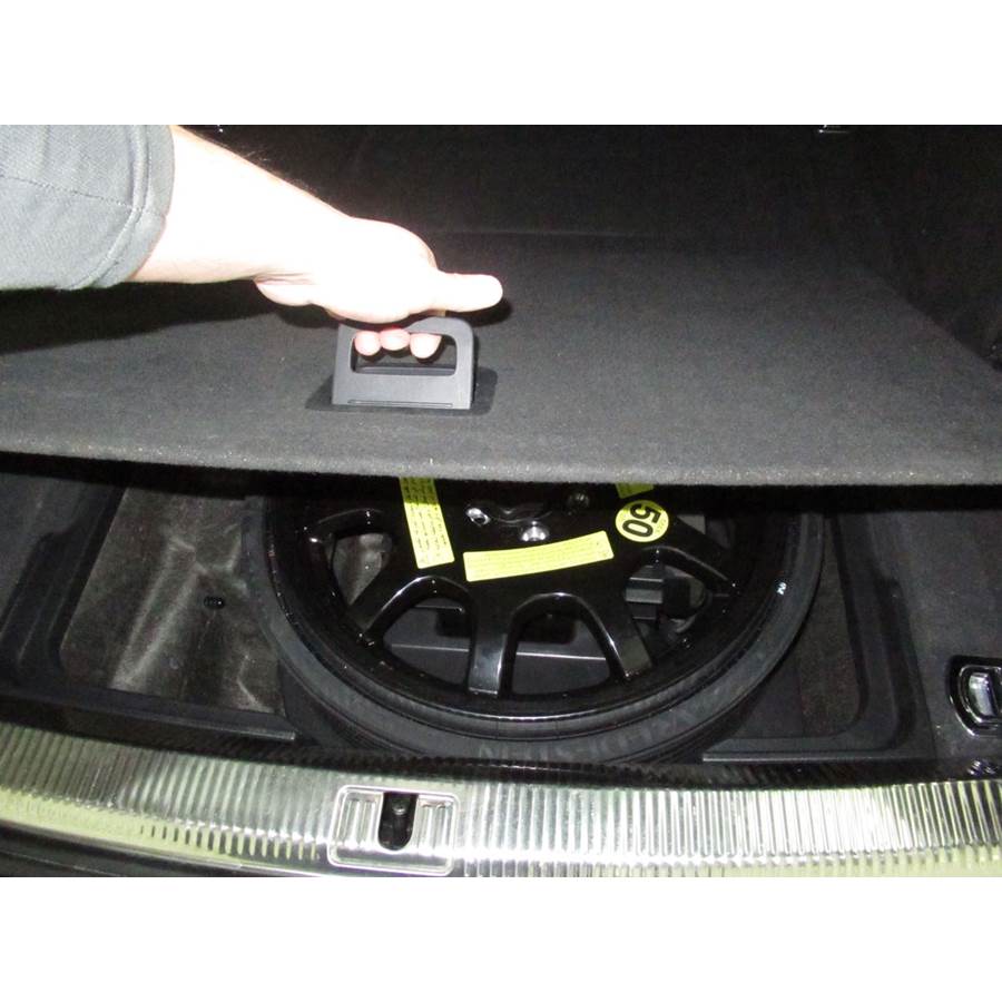 2013 Audi Allroad Under cargo floor speaker location