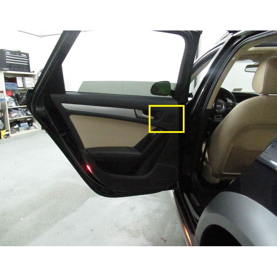 2013 Audi Allroad Rear door tweeter location