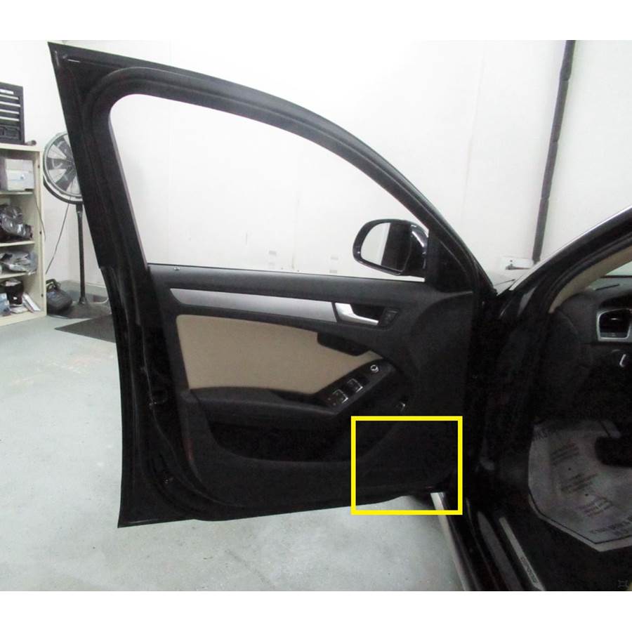2015 Audi Allroad Front door speaker location