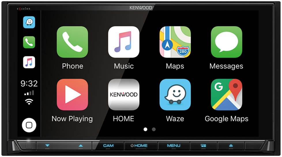 Apple Carplay screen on car stereo