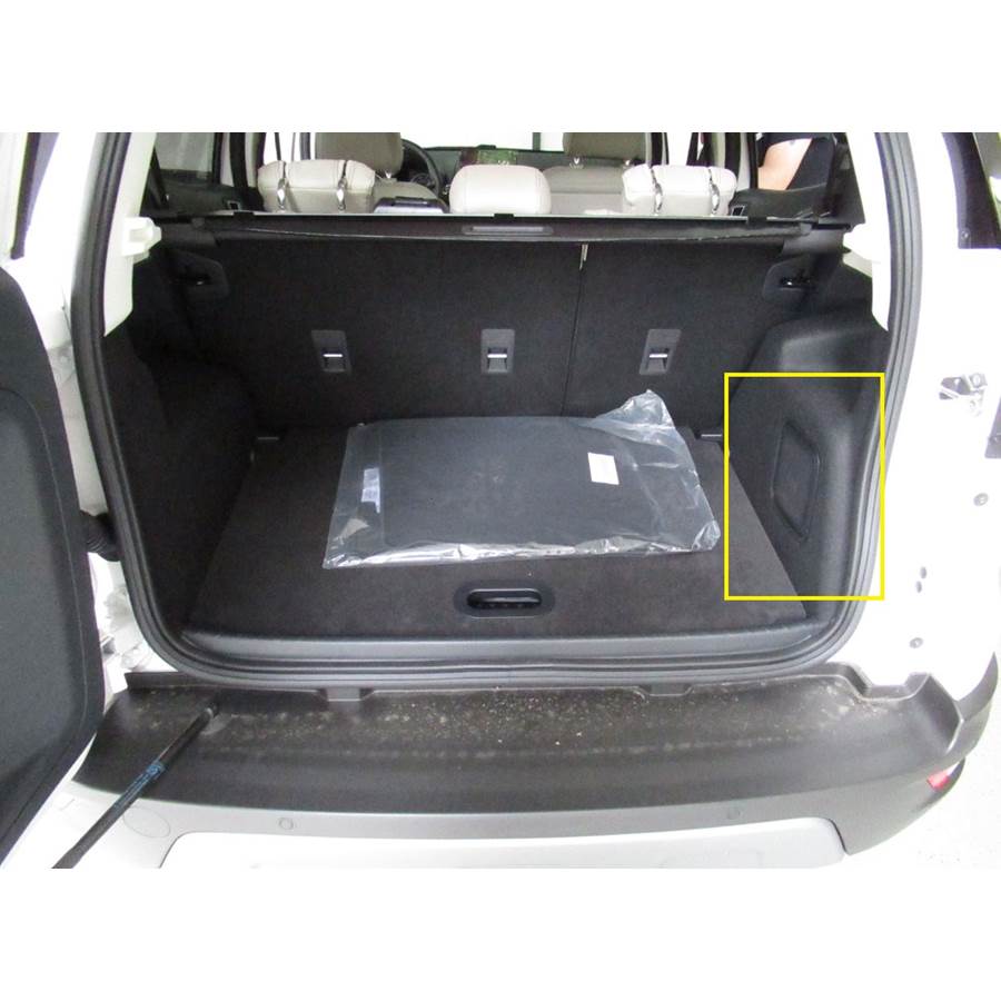 2018 Ford EcoSport Far-rear side speaker location