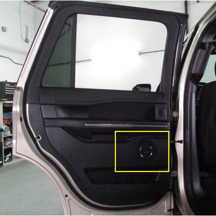 2018 Ford Expedition Max Rear door woofer location