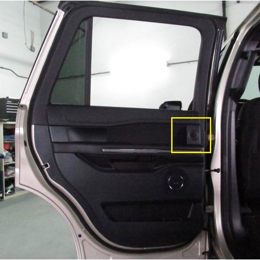 2019 Ford Expedition Rear door tweeter location