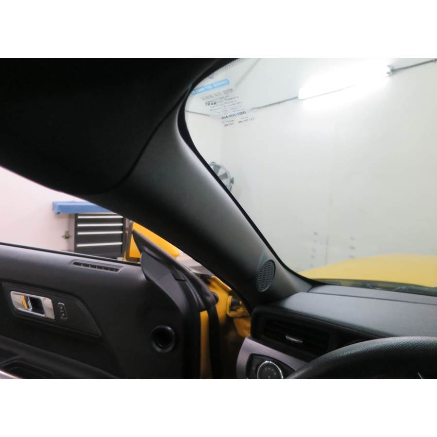 2018 Ford Mustang Front pillar speaker location