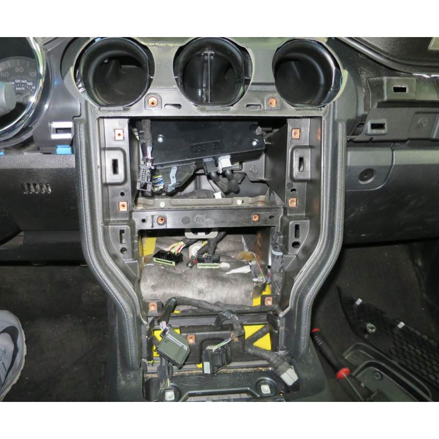 2022 Ford Mustang Factory radio removed
