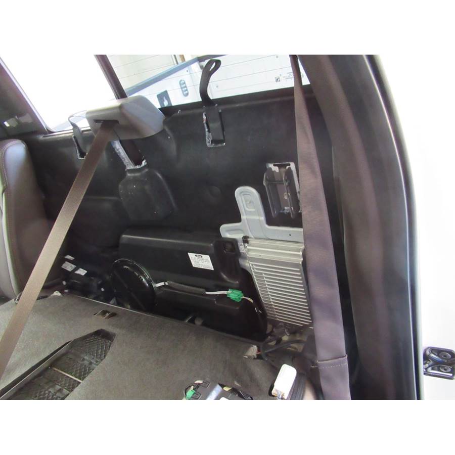 2019 Ford F-150 King Ranch Factory subwoofer location