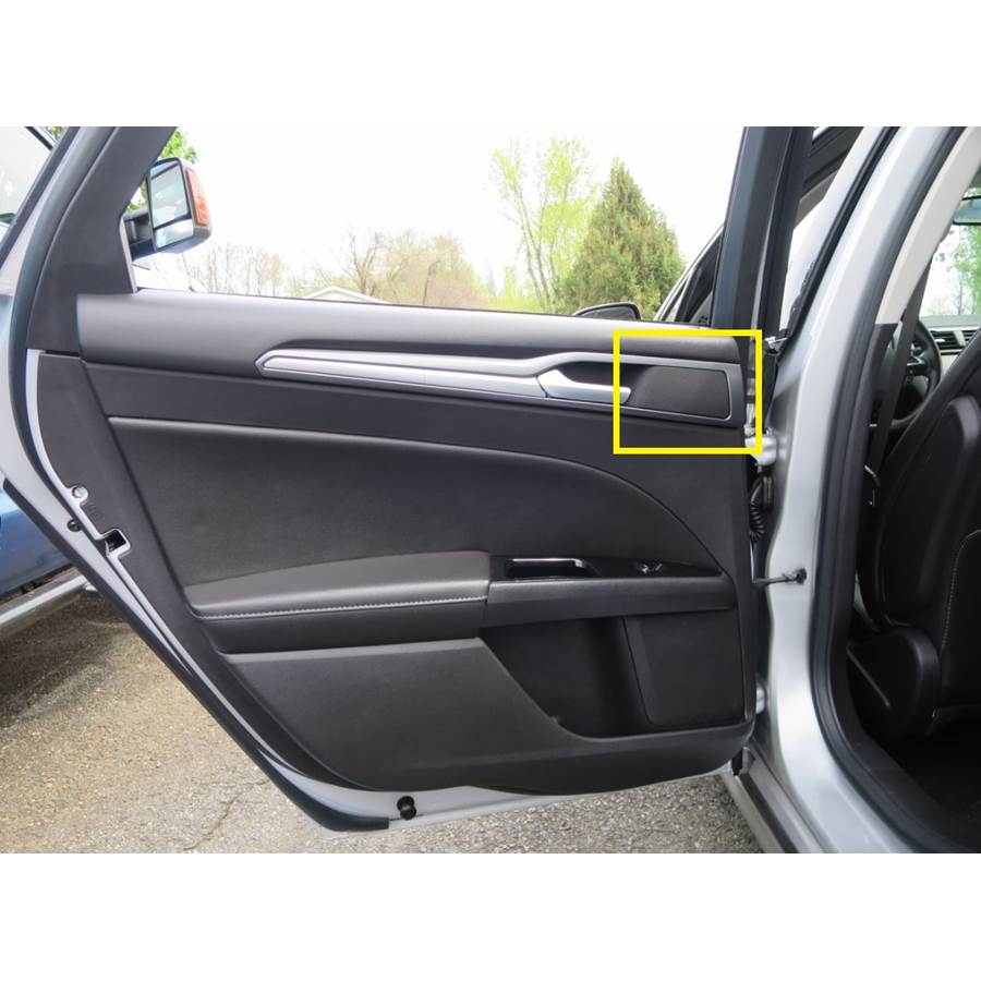 2017 Ford Fusion Rear door tweeter location