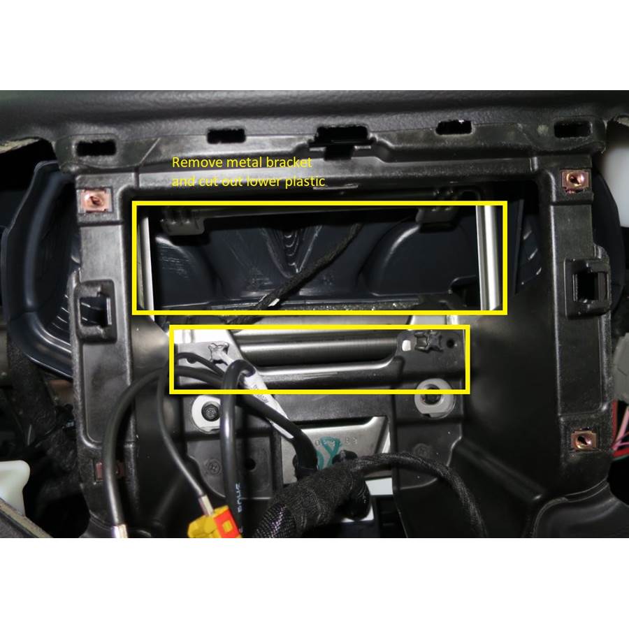 2016 Jeep Cherokee You'll have to modify your vehicle's sub-dash to install a new car stereo.