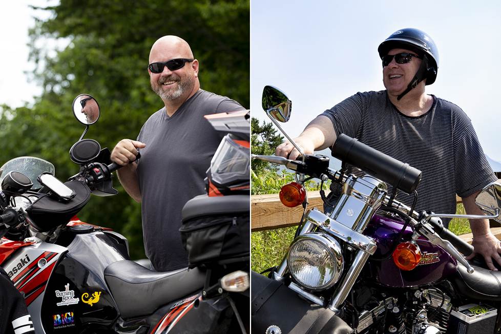 Split shot of JR and Levi with their bikes and new audio.