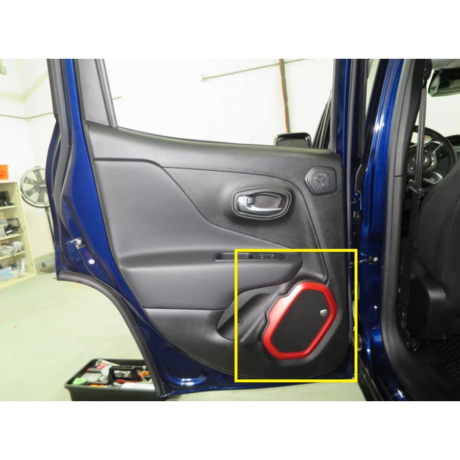 2019 Jeep Renegade Rear door woofer location