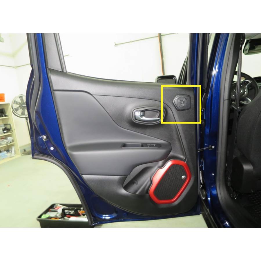 2023 Jeep Renegade Rear door tweeter location