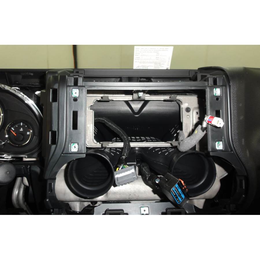 2016 Jeep Wrangler Unlimited Factory radio removed