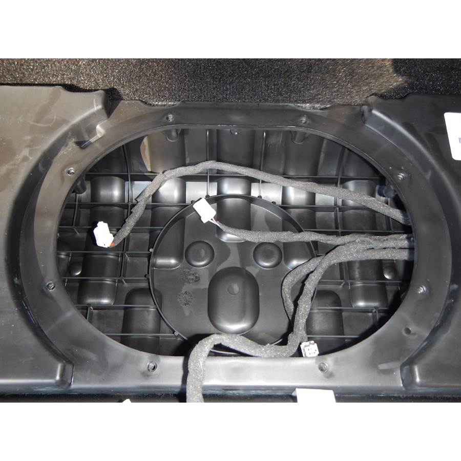 2016 Jeep Wrangler Unlimited Under cargo floor speaker removed