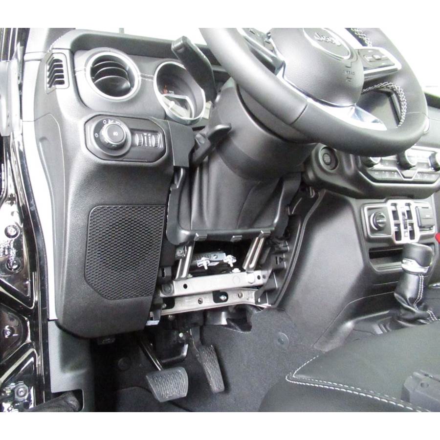 2020 Jeep Wrangler Unlimited Lower dash location