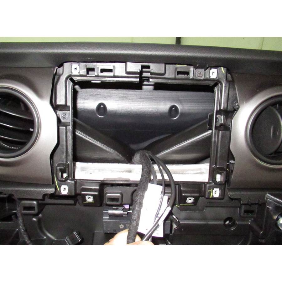 2019 Jeep Wrangler Factory radio removed