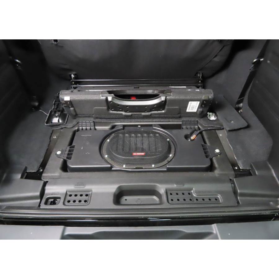 2020 Jeep Wrangler Under cargo floor speaker location