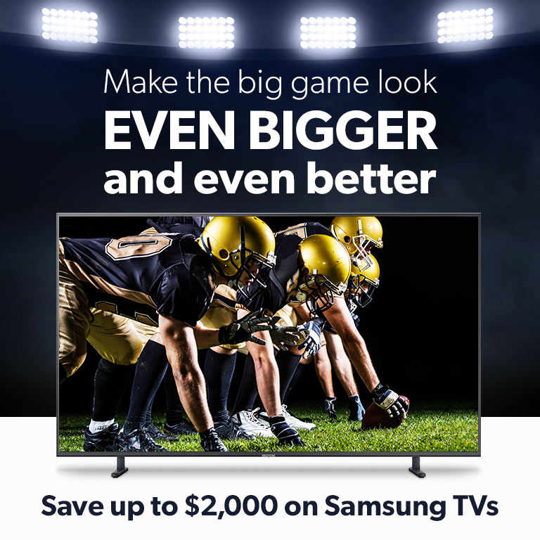 Save up to $2000 on Samsung TVs