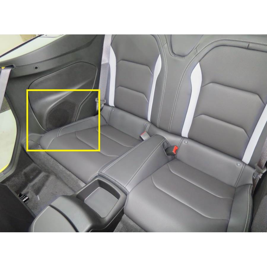 2018 Chevrolet Camaro Rear side panel speaker location