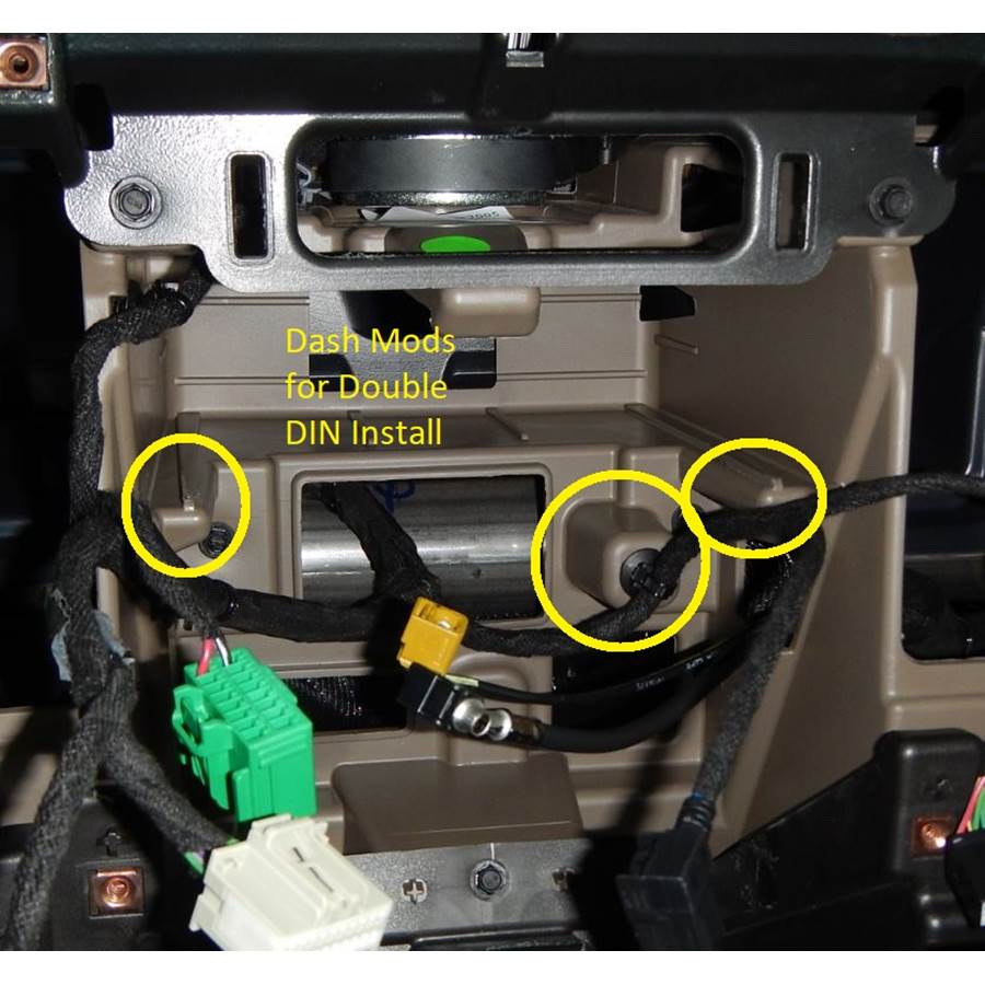 2017 GMC Canyon You'll have to modify your vehicle's sub-dash to install a new car stereo.