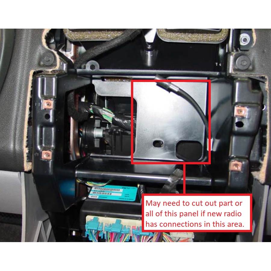 2006 Saturn VUE You'll have to modify your vehicle's sub-dash to install a new car stereo.
