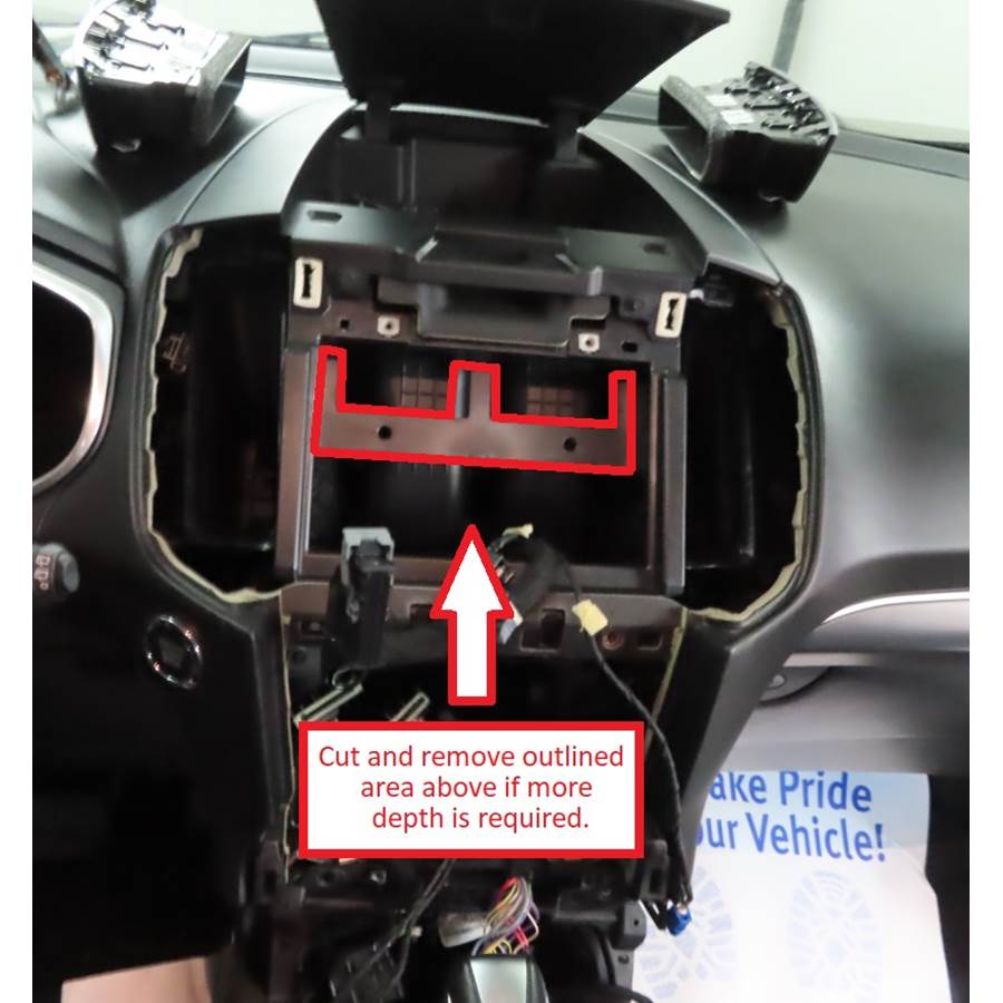 2016 Ford Edge You'll have to modify your vehicle's sub-dash to install a new car stereo.